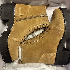 Womens Tan Suede Boots Vince Camuto